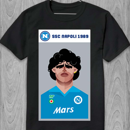 Футболка Diego Maradona Napoli 1989 з бавовни